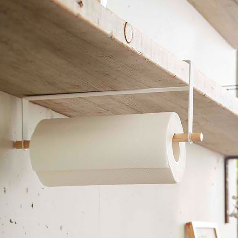 戸棚下キッチンペーパーホルダー トスカ 山崎実業 tosca ホワイト タワーシリーズ