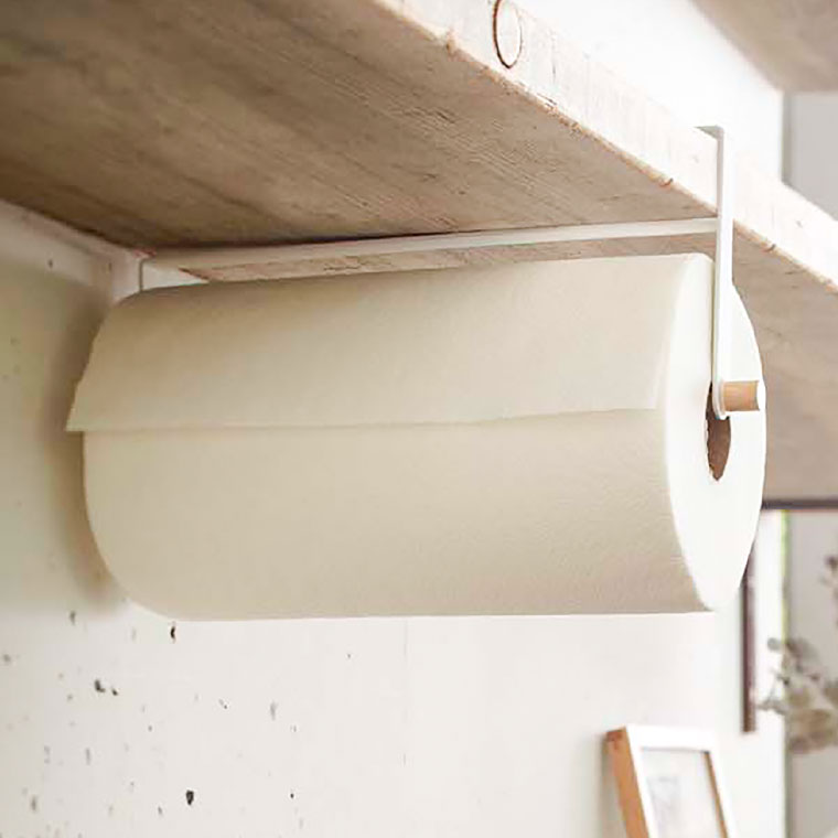 戸棚下キッチンペーパーホルダー トスカ 山崎実業 tosca ホワイト タワーシリーズ