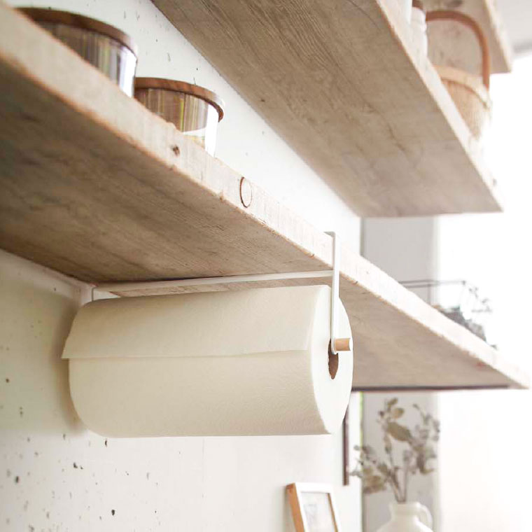 戸棚下キッチンペーパーホルダー トスカ 山崎実業 tosca ホワイト タワーシリーズ