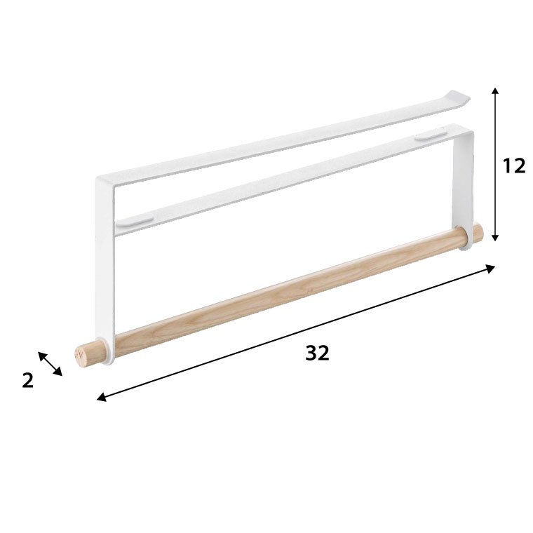 戸棚下キッチンペーパーホルダー トスカ 山崎実業 tosca ホワイト タワーシリーズ