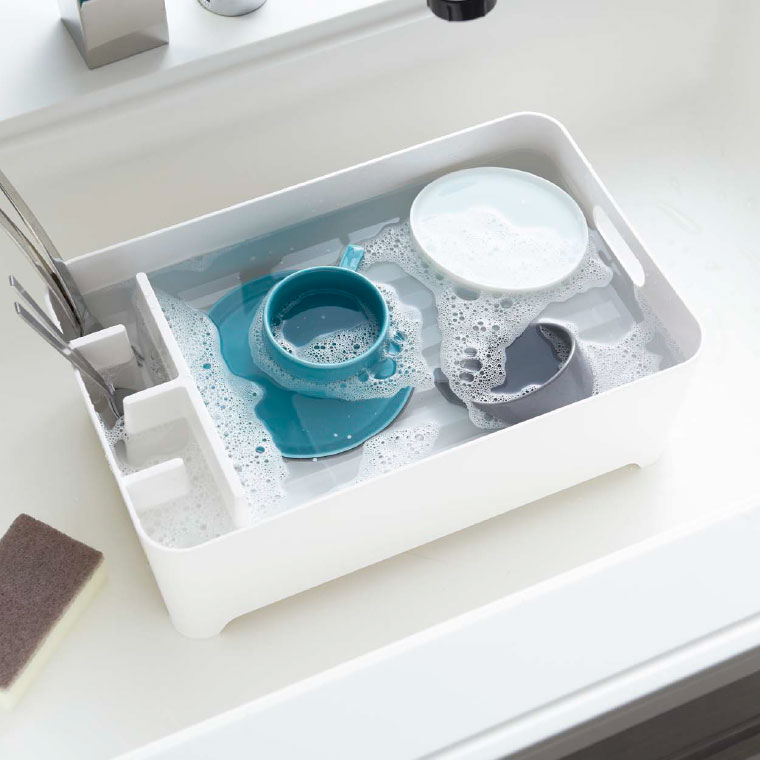 水切りバスケット タワー 山崎実業 tower ホワイト/ブラック 2452 2453 タワーシリーズ