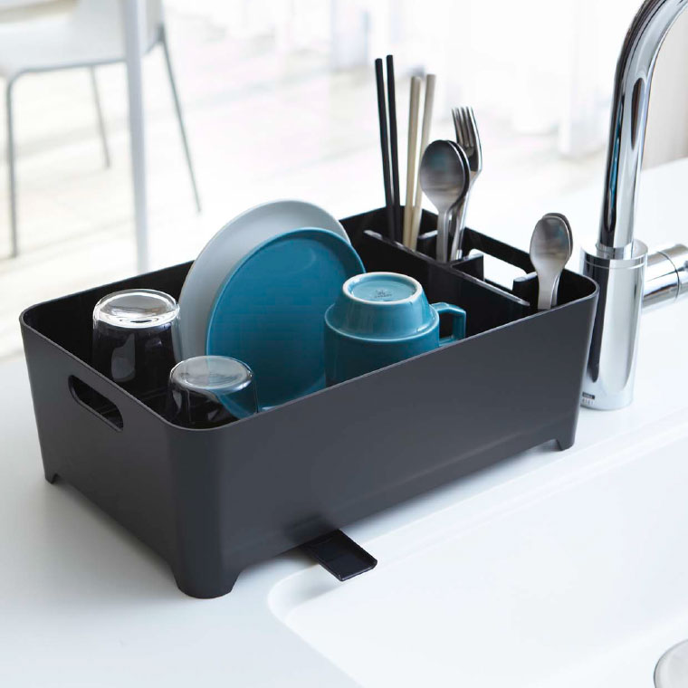 水切りバスケット タワー 山崎実業 tower ホワイト/ブラック 2452 2453 タワーシリーズ