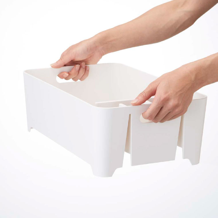 水切りバスケット タワー 山崎実業 tower ホワイト/ブラック 2452 2453 タワーシリーズ