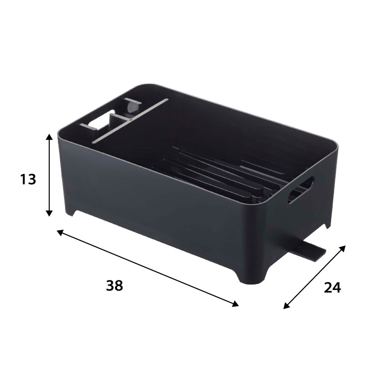 水切りバスケット タワー 山崎実業 tower ホワイト/ブラック 2452 2453 タワーシリーズ