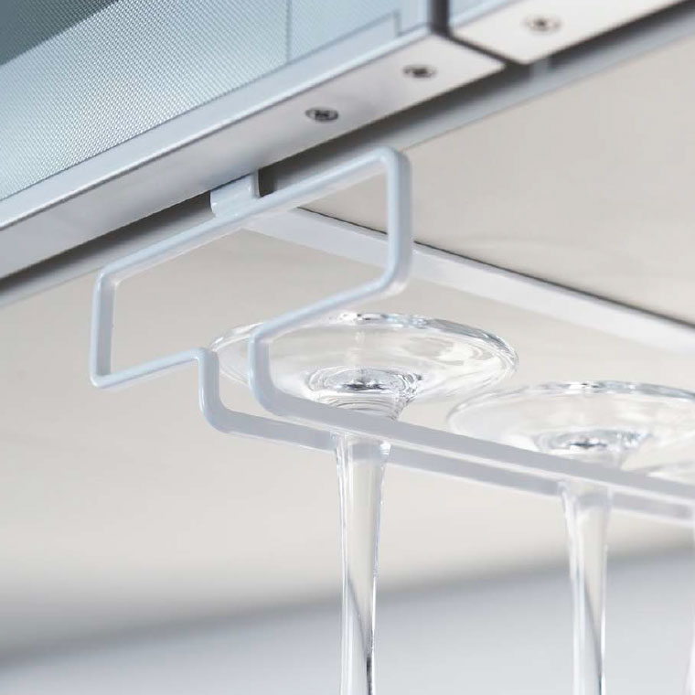 戸棚下ワイングラスハンガー タワー 山崎実業 tower プレート ホワイト/ブラック 2462 2463 タワーシリーズ