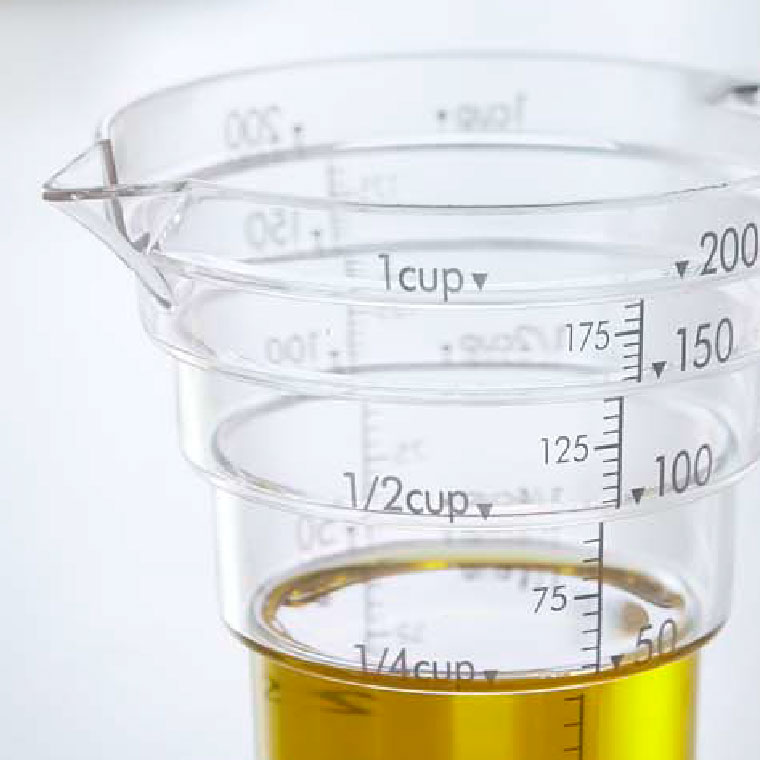 段々計量カップ ２００ＭＬ クリア レイヤー 山崎実業 LAYER 2546 タワーシリーズ