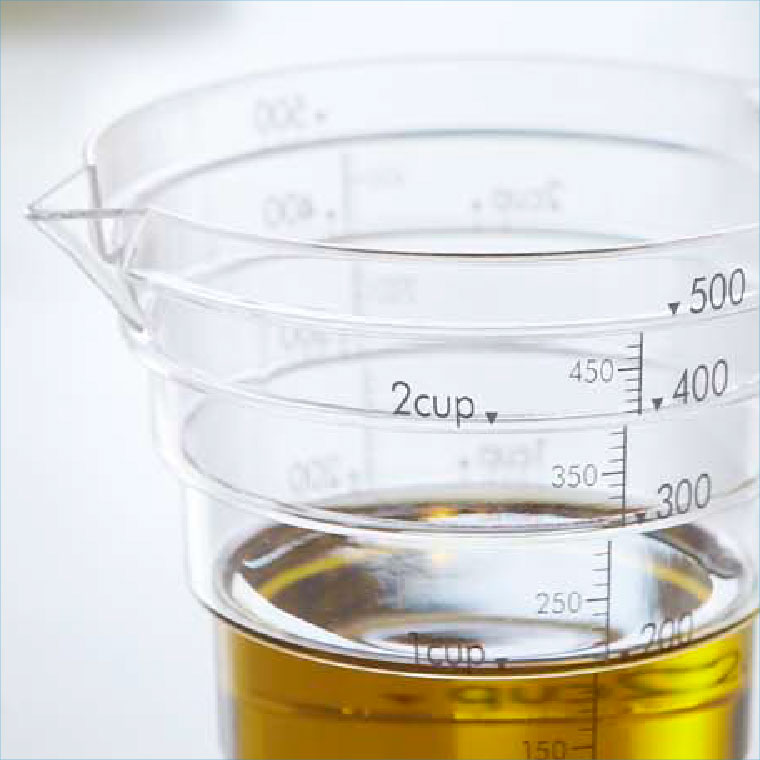 段々計量カップ ５００ＭＬ クリア レイヤー 山崎実業 LAYER 2547 タワーシリーズ