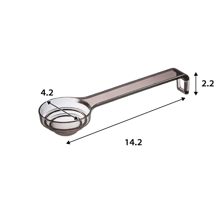 段々計量スプーン レイヤー 山崎実業 LAYER クリア/ブラック 2548 2549 タワーシリーズ