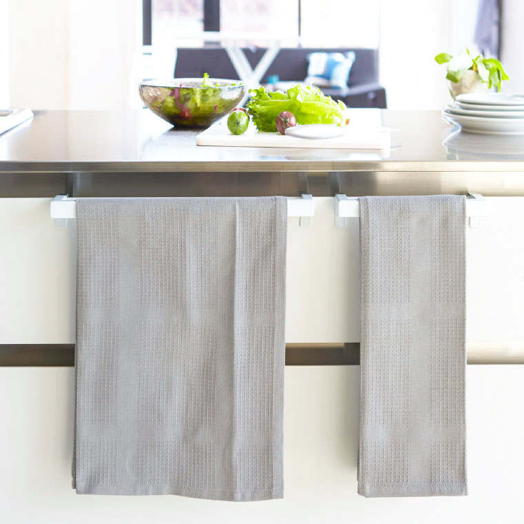 キッチンタオルハンガーバー ワイド タワー 山崎実業 tower ホワイト/ブラック 2855 2856 タワーシリーズ