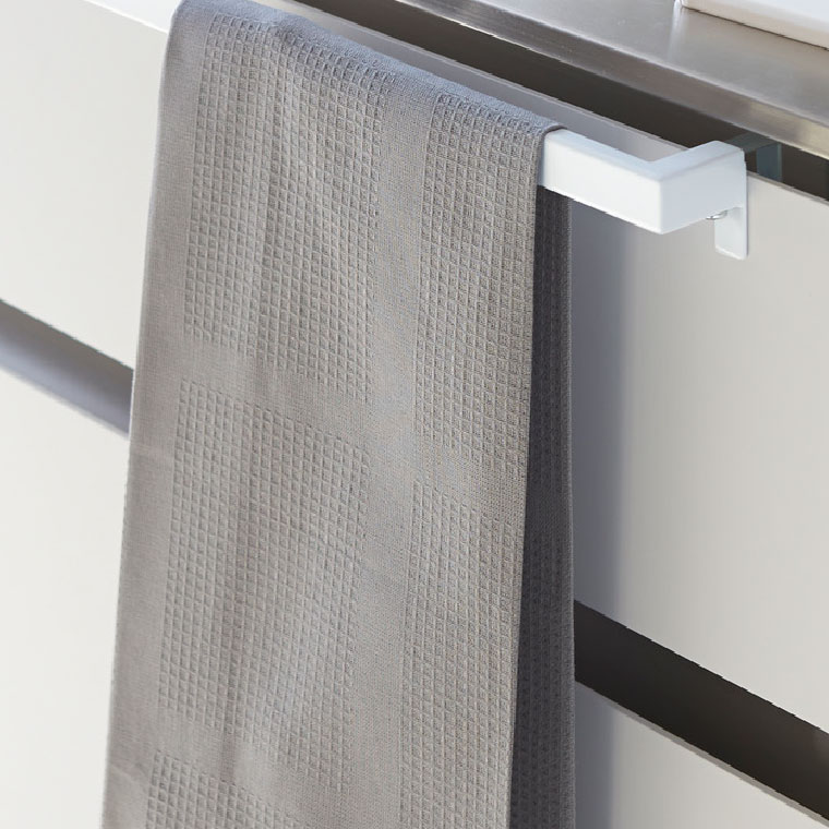 キッチンタオルハンガーバー ワイド タワー 山崎実業 tower ホワイト/ブラック 2855 2856 タワーシリーズ