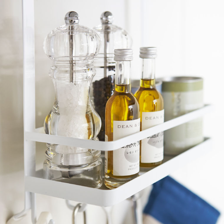 レンジフード調味料ラック タワー 山崎実業 tower スパイス ラック ホワイト/ブラック 2857 2858 タワーシリーズ