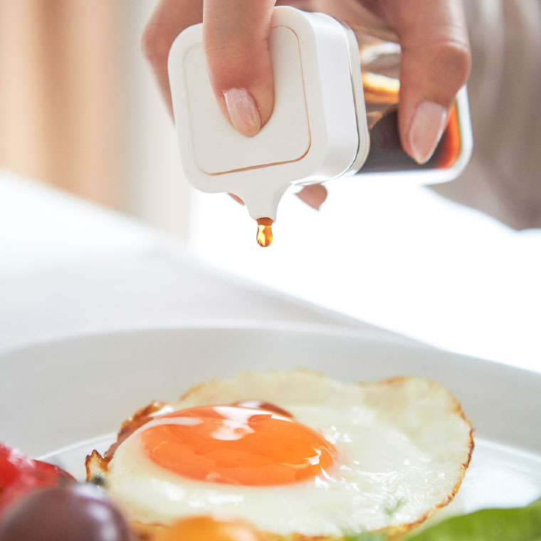 プッシュ式醤油差し タワー 山崎実業 tower ホワイト/ブラック 2865 2866 タワーシリーズ