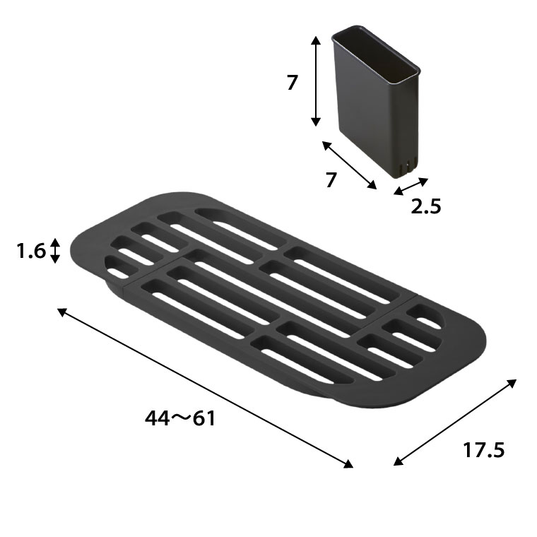 伸縮水切りラック タワー 山崎実業 tower ホワイト/ブラック 2873 2874 タワーシリーズ