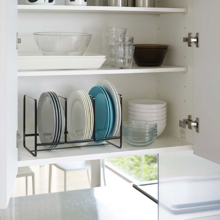 ディッシュラック ワイド Ｌ タワー 山崎実業 tower ホワイト/ブラック 2964 2965 タワーシリーズ