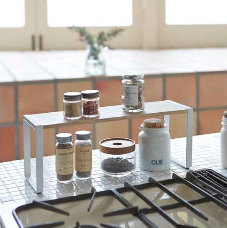 キッチンラック ワイド トスカ 山崎実業 tosca ホワイト 3155 タワーシリーズ