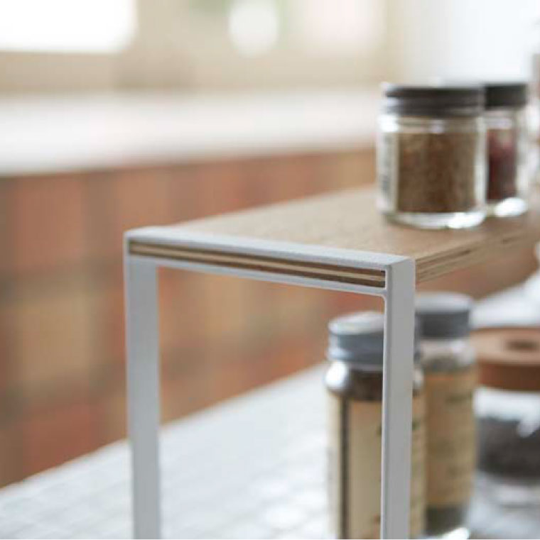 キッチンラック ワイド トスカ 山崎実業 tosca ホワイト 3155 タワーシリーズ