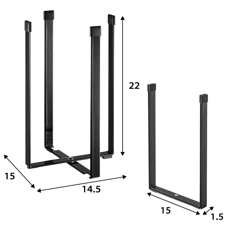 ポリ袋エコホルダー Ｌ タワー 山崎実業 tower ゴミ箱 ホワイト/ブラック 3180 3181 タワーシリーズ