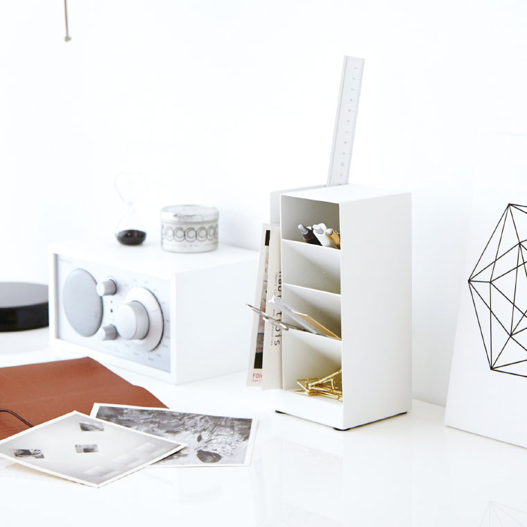 ペンスタンド タワー 山崎実業 tower ホワイト/ブラック 3319 3320 タワーシリーズ