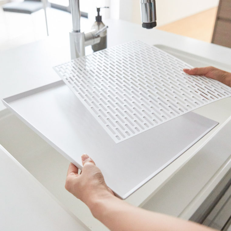 ワイド グラス＆マグスタンド タワー 山崎実業 tower ホワイト 3328 タワーシリーズ