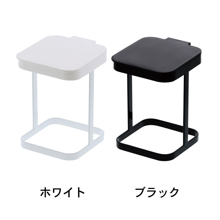 蓋付きポリ袋エコホルダー タワー 山崎実業 tower ゴミ箱 ホワイト/ブラック 3330 3331 タワーシリーズ