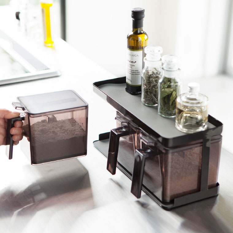 調味料ストッカー＆ラック ３個セット タワー 山崎実業 tower ホワイト 3343 タワーシリーズ