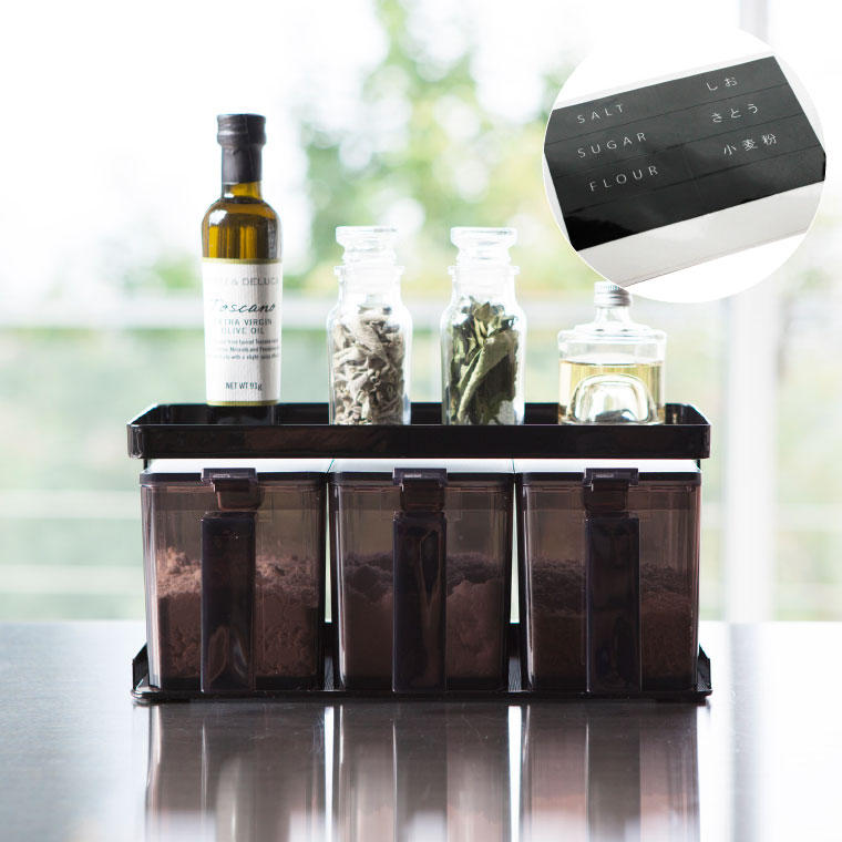 調味料ストッカー＆ラック ３個セット タワー 山崎実業 tower ホワイト 3343 タワーシリーズ