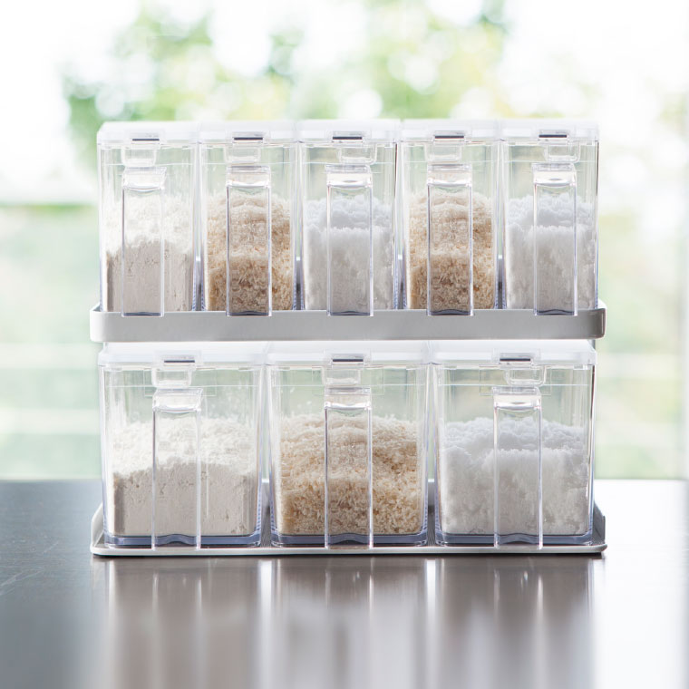 調味料ストッカー＆ラック ３個セット タワー 山崎実業 tower ホワイト 3343 タワーシリーズ