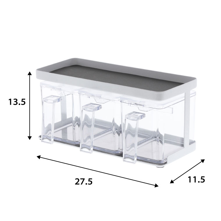調味料ストッカー＆ラック ３個セット タワー 山崎実業 tower ホワイト 3343 タワーシリーズ