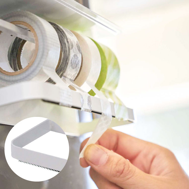 マグネットマスキングテープホルダー タワー 山崎実業 tower ホワイト/ブラック 3903 3904 タワーシリーズ マグネット