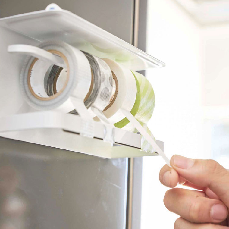 マグネットマスキングテープホルダー タワー 山崎実業 tower ホワイト/ブラック 3903 3904 タワーシリーズ マグネット