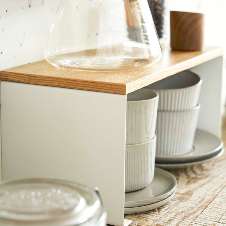 キッチン コの字ラック トスカ 山崎実業 tosca ホワイト 3922 タワーシリーズ