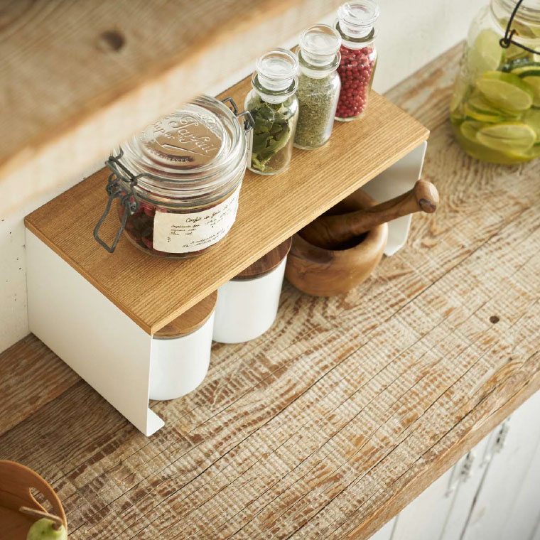 キッチン コの字ラック トスカ 山崎実業 tosca ホワイト 3922 タワーシリーズ