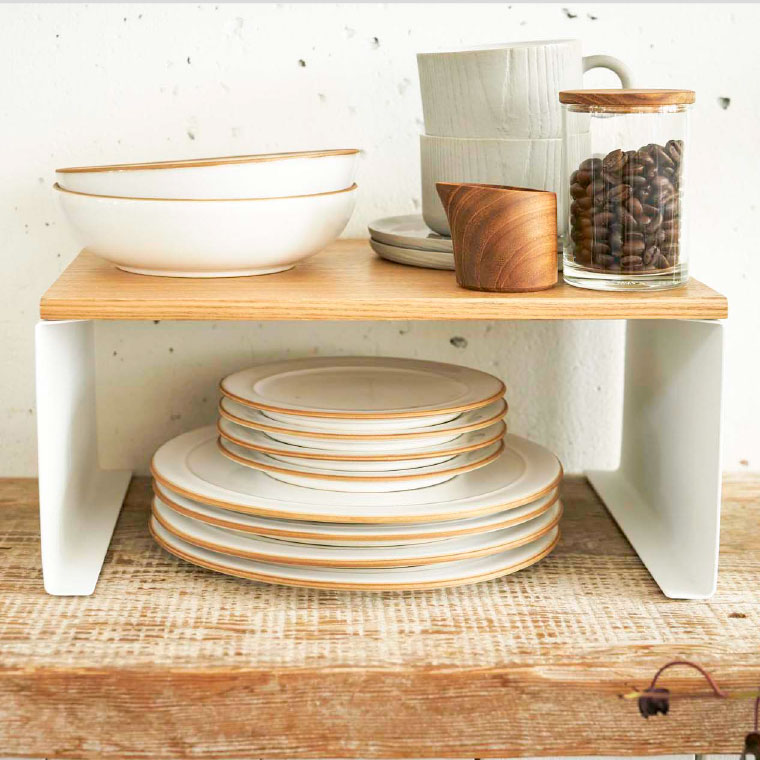 キッチン コの字ラック Ｌ トスカ 山崎実業 tosca ホワイト 3923 タワーシリーズ