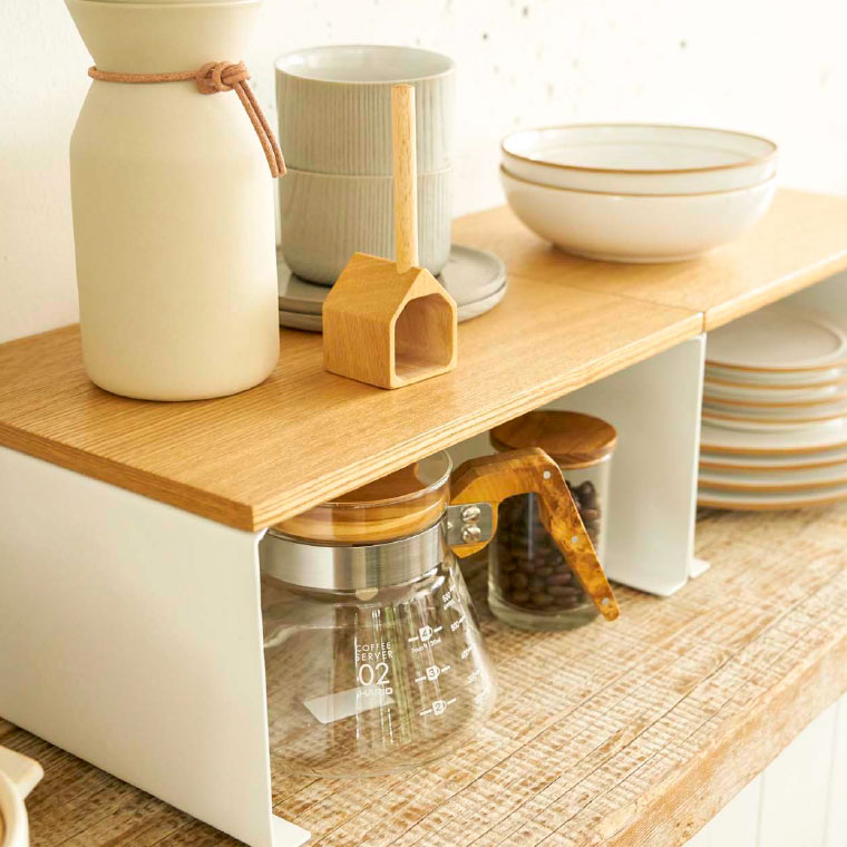 キッチン コの字ラック Ｌ トスカ 山崎実業 tosca ホワイト 3923 タワーシリーズ