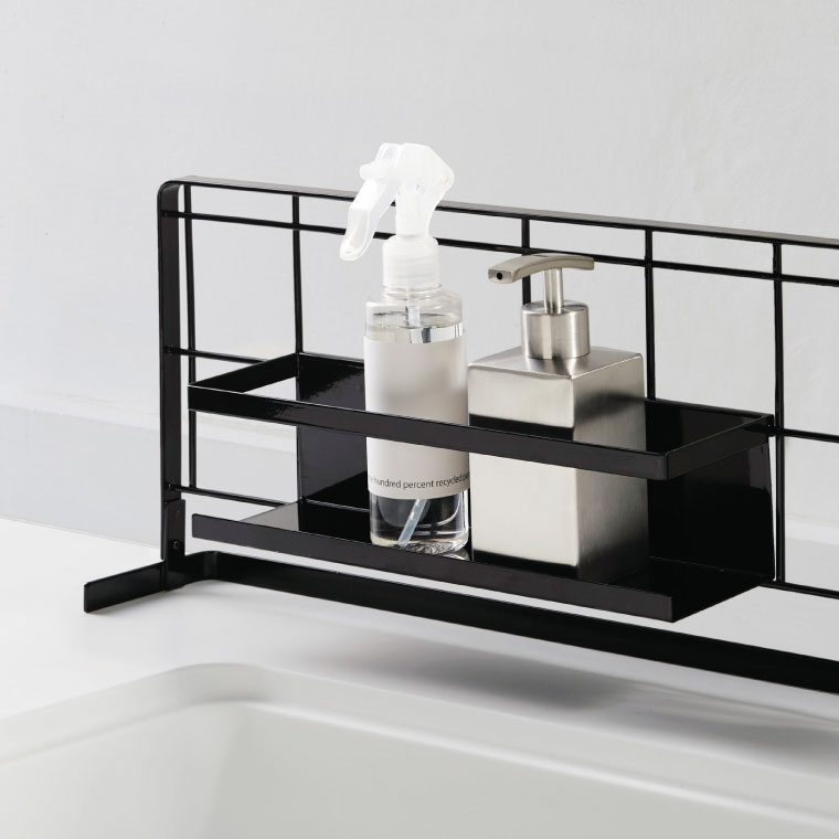 自立式メッシュパネル用 ワイドラック タワー 山崎実業 tower スパイス ラック ホワイト/ブラック 4187 4188 タワーシリーズ