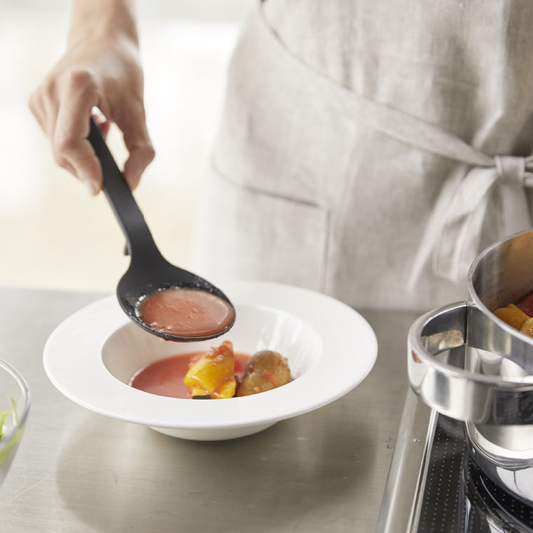 シリコーン調理スプーン タワー 山崎実業 tower ホワイト/ブラック 4272 4273 タワーシリーズ