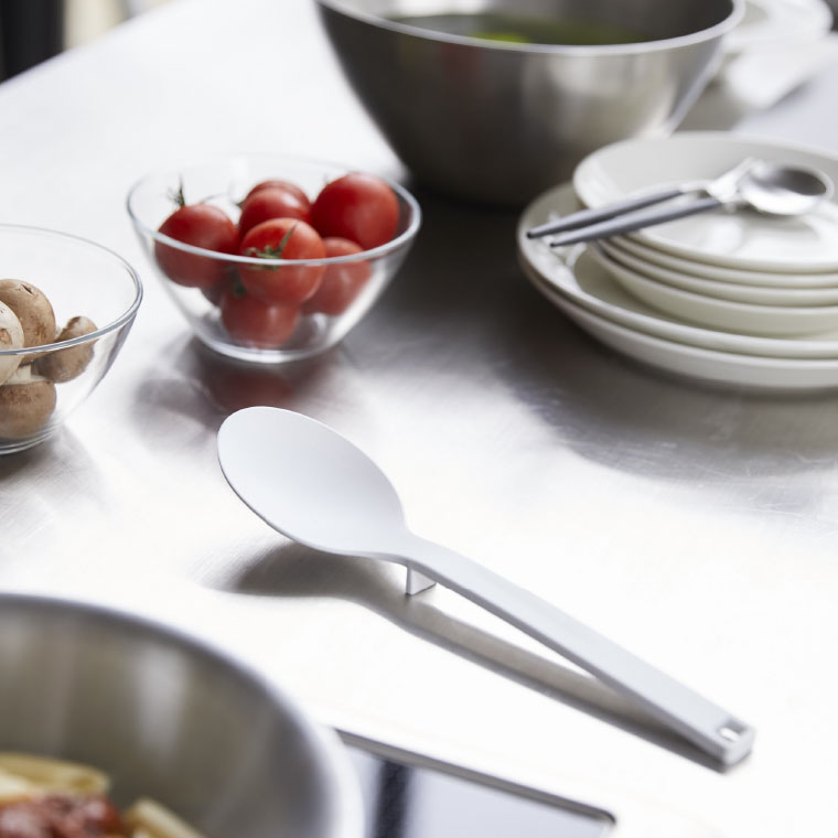 シリコーン調理スプーン タワー 山崎実業 tower ホワイト/ブラック 4272 4273 タワーシリーズ