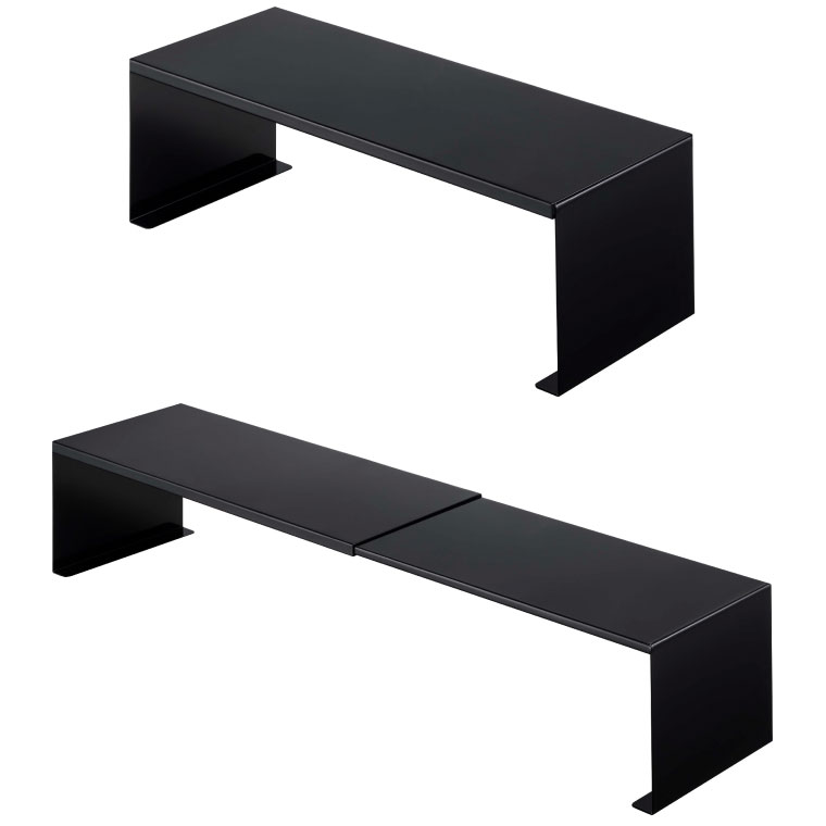 伸縮洗濯機排水口上ラック タワー 山崎実業 tower ホワイト/ブラック 4338 4339 タワーシリーズ