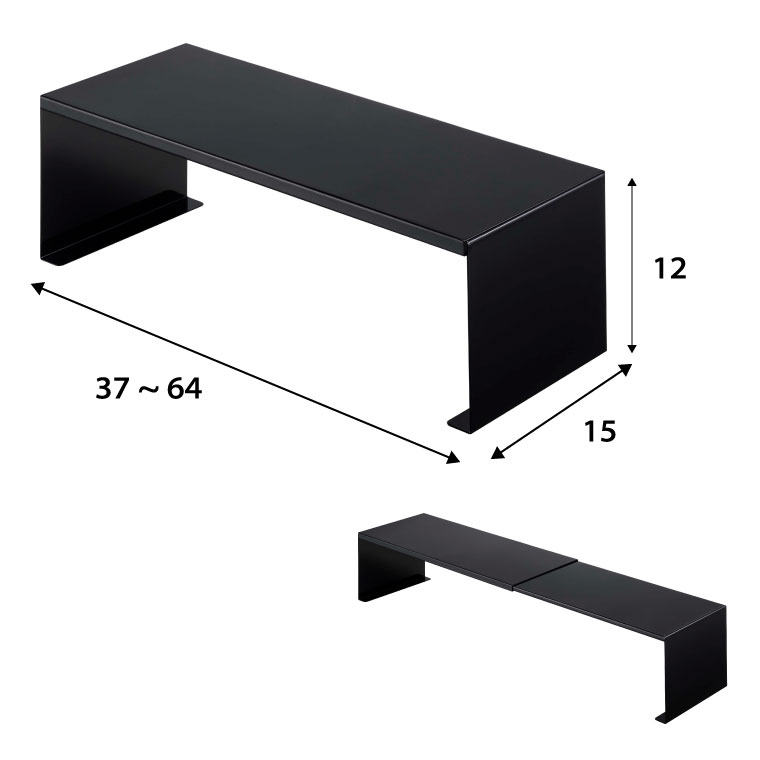 伸縮洗濯機排水口上ラック タワー 山崎実業 tower ホワイト/ブラック 4338 4339 タワーシリーズ
