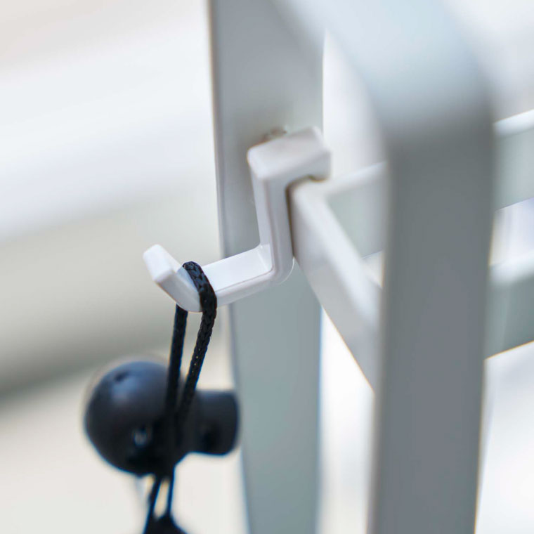 ペダルなし自転車＆ヘルメットスタンド タワー 山崎実業 tower ホワイト/ブラック 4340 4341 タワーシリーズ