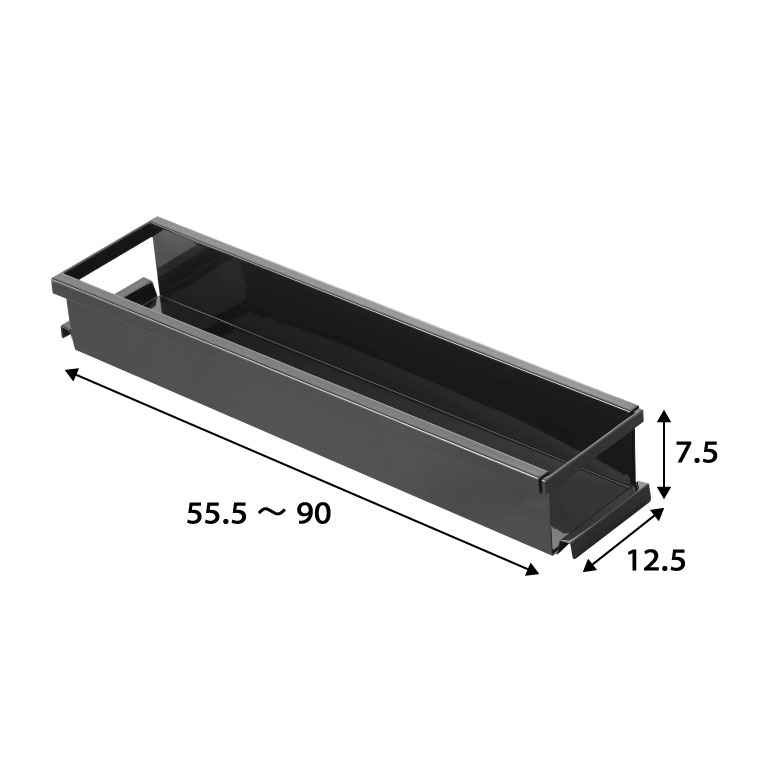 シンク下 伸縮キッチンラック スリム タワー 山崎実業 tower ホワイト/ブラック 4490 4491 タワーシリーズ