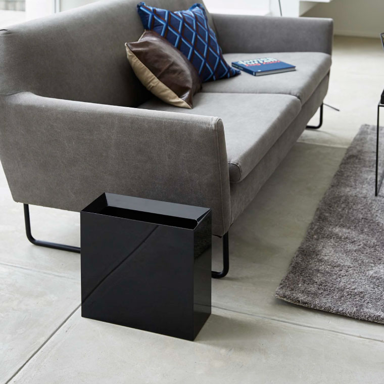 トラッシュカン ワイド タワー 山崎実業 tower ゴミ箱 ホワイト/ブラック 4494 4495 タワーシリーズ