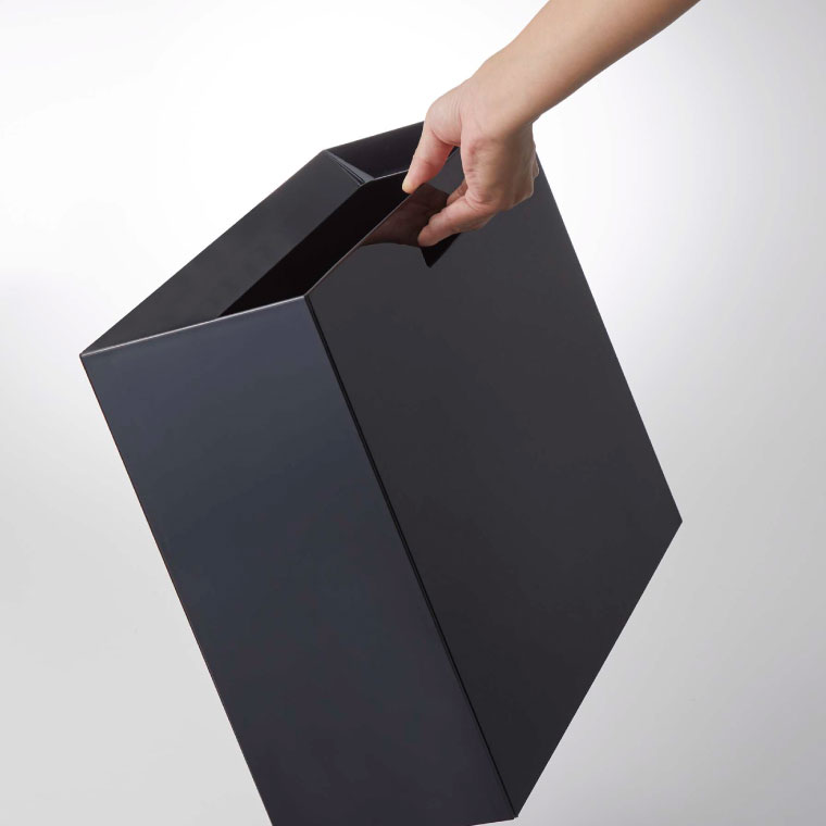 トラッシュカン ワイド タワー 山崎実業 tower ゴミ箱 ホワイト/ブラック 4494 4495 タワーシリーズ