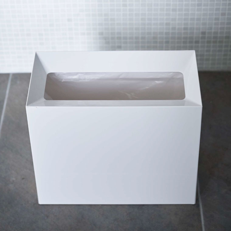 トラッシュカン ワイド タワー 山崎実業 tower ゴミ箱 ホワイト/ブラック 4494 4495 タワーシリーズ