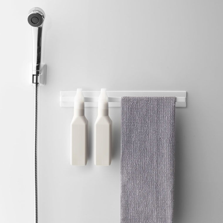 マグネットバスルームタオルハンガーワイド タワー 山崎実業 tower マグネットバスルームタオルハンガー tower タオル ワイド ホワイト/ブラック 4596 4597 タワーシリーズ マグネット
