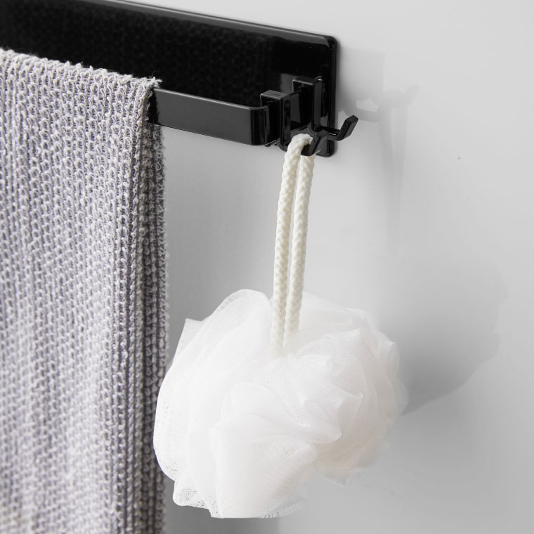 マグネットバスルームタオルハンガーワイド タワー 山崎実業 tower マグネットバスルームタオルハンガー tower タオル ワイド ホワイト/ブラック 4596 4597 タワーシリーズ マグネット
