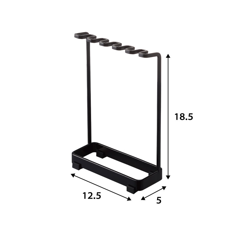 歯ブラシスタンド ５連 タワー 山崎実業 tower 歯ブラシホルダー ホワイト/ブラック 4698 4699 タワーシリーズ