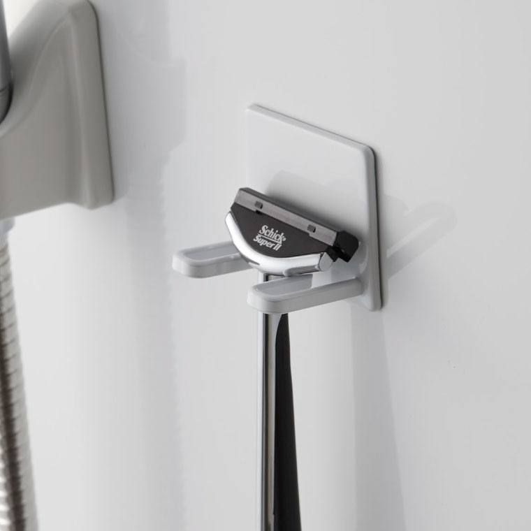 マグネットバスルームシェーバーホルダー タワー 山崎実業 tower ホワイト/ブラック 4706 4707 タワーシリーズ マグネット