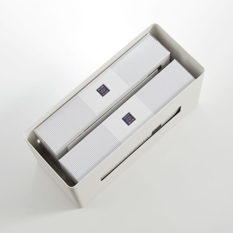 両面ティッシュケース リン 山崎実業 RIN ブラウン/ナチュラル 4765 4766 タワーシリーズ