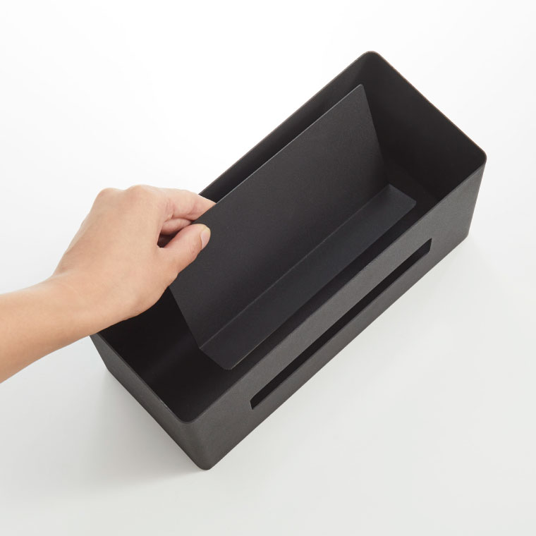 両面ティッシュケース リン 山崎実業 RIN ブラウン/ナチュラル 4765 4766 タワーシリーズ